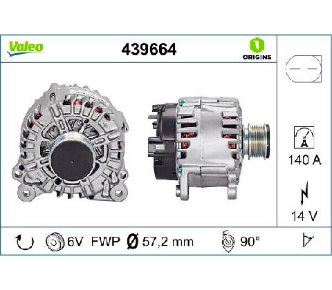 Alternátor VALEO 439664