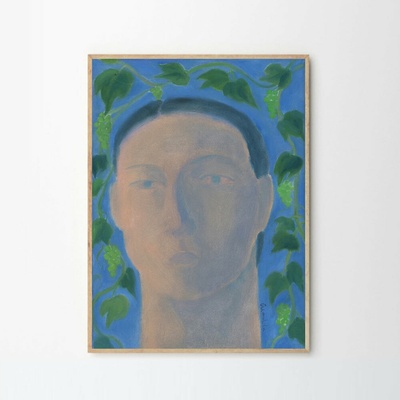 Moikka Plagát Blue Lady by Stine Belden Røed 50x70cm