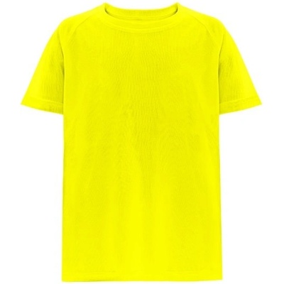 THC MOVE KIDS tričko s krátkým rukávem pro děti Fluorescenční žlutá