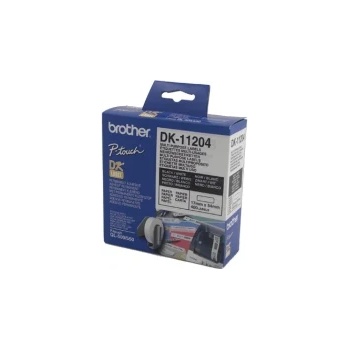 Brother DK-11204 Multi Purpose Labels, 17mmx54mm, 400 labels per roll, Black on White