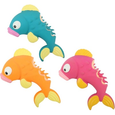 Huhubamboo pískacia hračka ryba mix farieb 21 cm