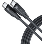 ACEFAST Кабел за данни C3-03 - Acefast, Type-C към Type-C, 60W, 3A, 480Mb/s, Високоскоростно зареждане, 1.2m - Черен