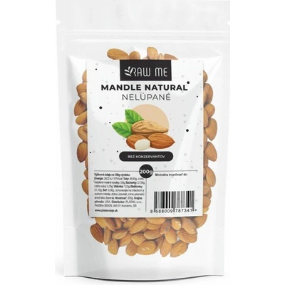 Raw Me Mandle Natural nelúpané 200 g