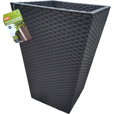 Keter Rattan plastový kvetináč M 55,4l 57 x 39 cm 228974 antracit