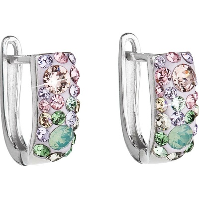 Evolution Group stříbrné s krystaly Crystals from Swarovski Sakura 31123.3 Sakura