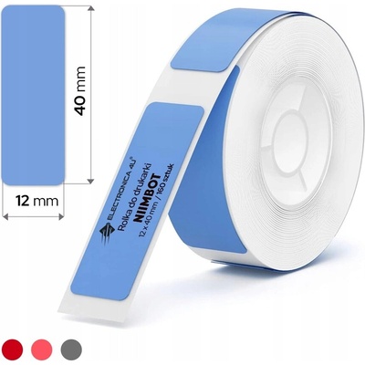 Niimbot štítky RP 12x40mm 160ks modré pro D11 a D110
