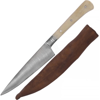 Deepeka Jídelní nůž 18cm s kostěnou rukojetí a pochvou