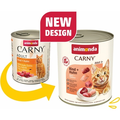 Animonda Carny Adult Hovädzie a kura 800 g