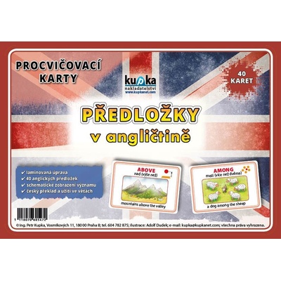 Procvičovací karty - anglické předložky A4 30x21 cm