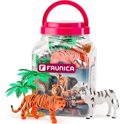 Faunica Комплект фигурки Faunica - Диви животни, 30 части (96021)