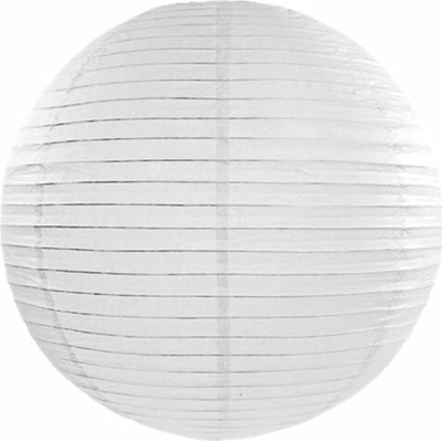 PartyDeco Papierová lampa, biela, 35 cm