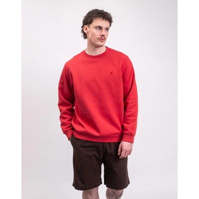 Gramicci One Point Crew Sweatshirt crimson red