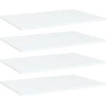 vidaXL Рафтове за етажерка, 4 бр, бели, 60x40x1, 5 см, инженерно дърво (805250)