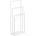 Luminex Закачалка за кърпа 105x45 см бяла (LU9901)