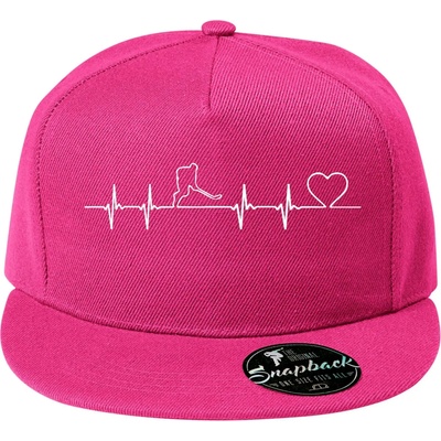 Hokejový hráč EKG s rovným kšiltem a plastovou sponou Purpurová