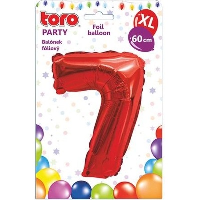 TORO Balónek fóliový XL číslice 7 60 cm