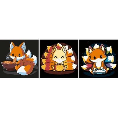 MALUJEŠ Malování podle čísel SET LIŠTIČKA KITSUNE – Zboží Dáma