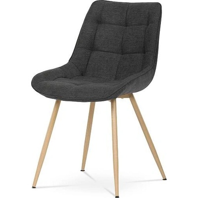 Autronic CT-394 BK2 černá látka kovové nohy dekor dub