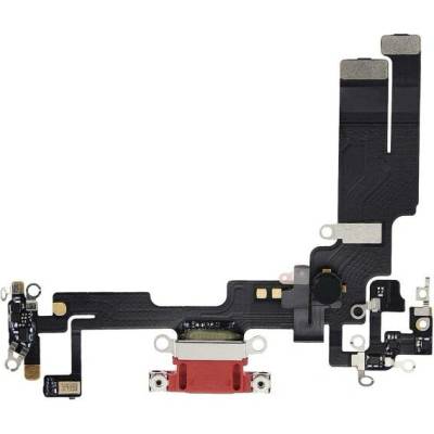 AppleKing nabíjecí a audio flex konektor pro iPhone 14 - červený