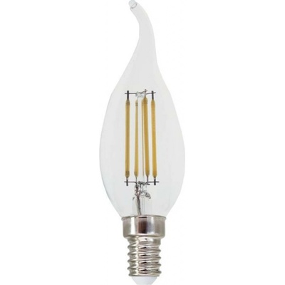 ACA Lighting LED FILAMENT E14 STEP-DIM C35 s plamínkem 4W 2700K 230V AC 570lm RA80