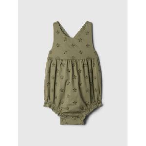 GAP Бебешко памучно боди GAP GAP | Zelen | Момичешки | 50-62