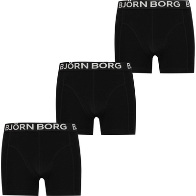 Bjorn Borg Боксерки Bjorn Borg Sammy 3 Pack Boxer Shorts - Black 90651