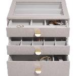 Stackers Ковчеже за бижута Stackers с 3 чекмеджета cлassic таупе (75886)
