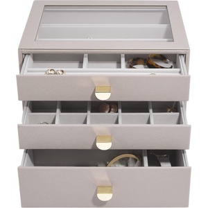 Stackers Ковчеже за бижута Stackers с 3 чекмеджета cлassic таупе (75886)