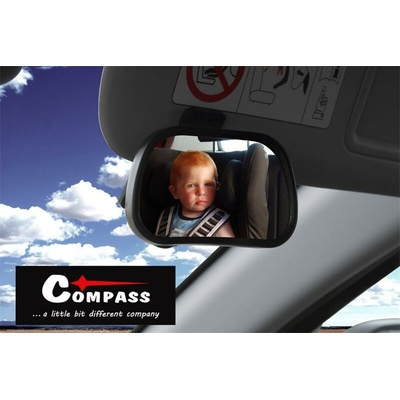 COMPASS Zrkadlo detské na čelné sklo 90x60mm