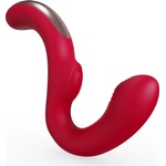 Sex HD Genie - вибратор за G-точка и клитор - червен