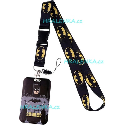 Šňůrka na krk 22468 s cedulkou Avengers Batman