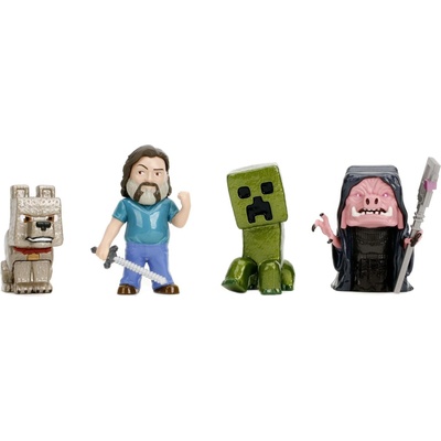 Jada Toys Игрален комплект Jada Toys - Minecraft, 4 фигурки, 6.35 cm (9336692314R00)