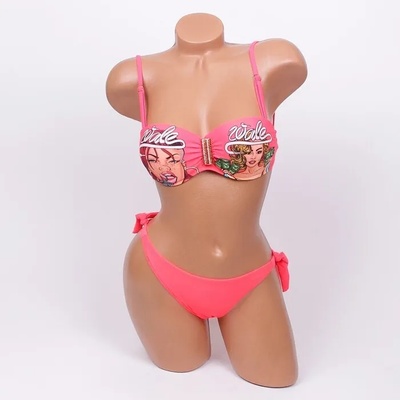 Дамски бански в коралово с картинки - чашка b