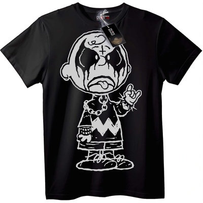 NOONEBRAND Тениска Градски Чарли Браун - XS, Black