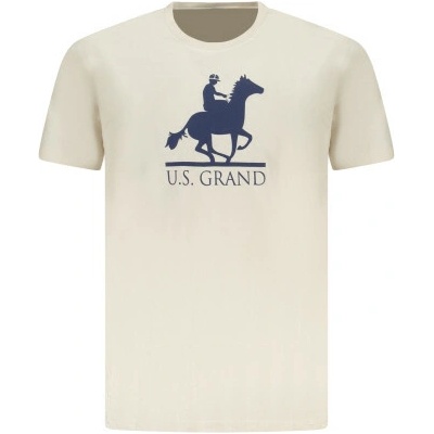 U.S. Grand stylové pánské tričko s krátkým rukávem POLO Beige