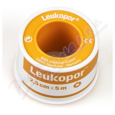 BSN Leukopor fixačná jemná páska cievka 2,5 cm x 5 m