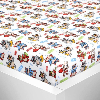 Bellatex prostěradlo jersey s elastanem Superhrdinové 60x120