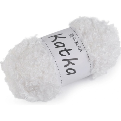 Stoklasa Příze pletací kudrnatá Katka 100 g Balení: 1 ks, Varianta: 1 (409) bílá 1 (409) bílá