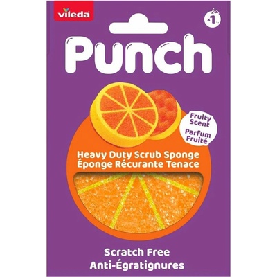 Vileda Punch hubka na riad s vôňou pomaranča 1 ks