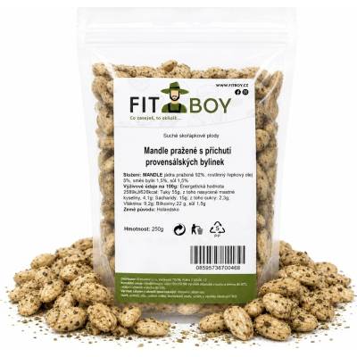 FITBOY Mandle pražené s príchuťou provensálskych byliniek 250 g