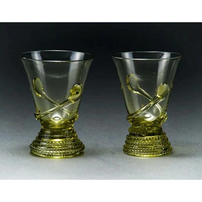 Krasglass studio sklenice zelené sklo 100 ml