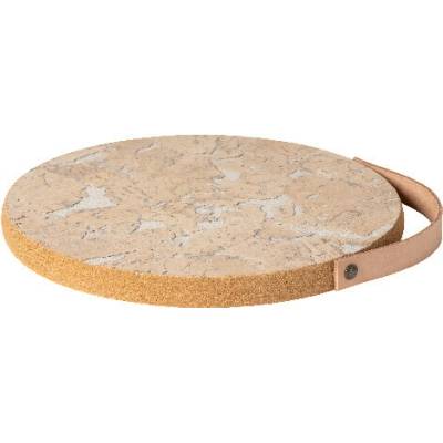 Casafina by Costa Nova Podložka korková s koženým uchem pr.25cm CORK COLLECTION bílá White-natural balení