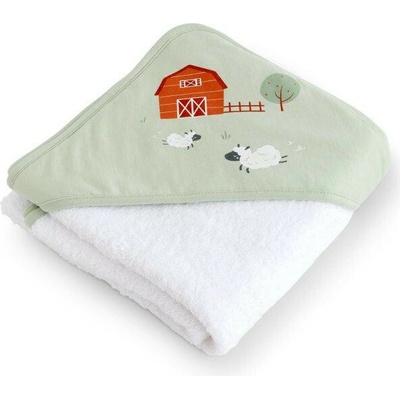 Bonjourbébé dětská osuška s kapucí 100x100cm Funny Farm I. – Zbozi.Blesk.cz