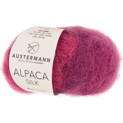 Pletací příze Austermann Alpaca Silk Barva: 03 BEERE
