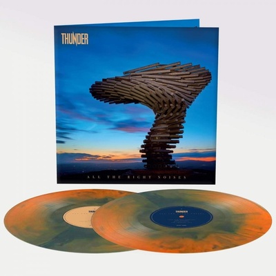 Thunder • All The Right Noises / Orange + Blue Galaxy LP