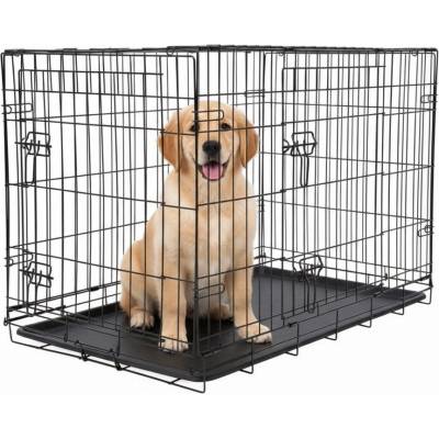 ABC-ZOO Сгъваема клетка за кучета, 2 врати, L - 91 x 56 x 63 см