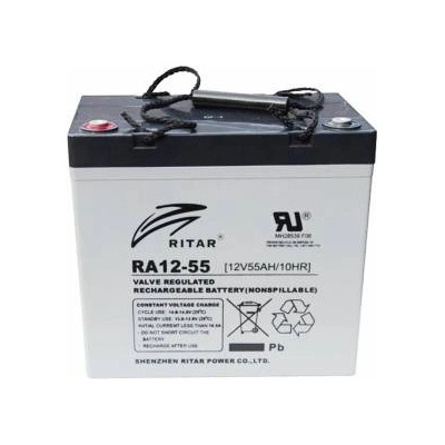 Ritar power Оловна Батерия за електрически колички RITAR (EV12-55) AGM 12V / 55Ah -229 / 138 /211 mm, RITAR-EV12-55
