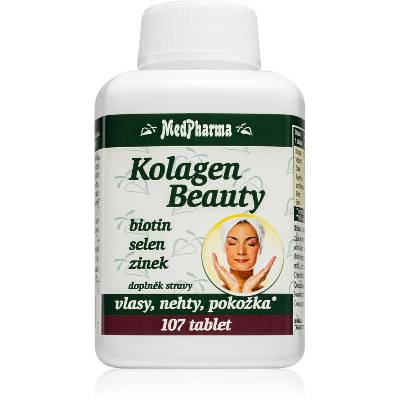 MedPharma Kolagen Beauty biotin, selen, zinok tablety pre krásne vlasy, pleť a nechty 107 tbl