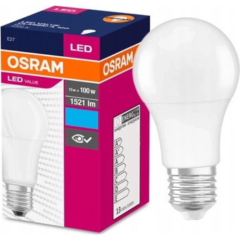 Osram LED VALUE CL A FR 100 14,5W/865 E27 6500K studená biela