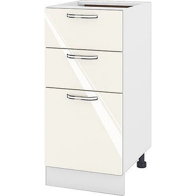 ИРИМ Долен кухненски шкаф Сити БФ-Крийм гланц-11-27 40 см